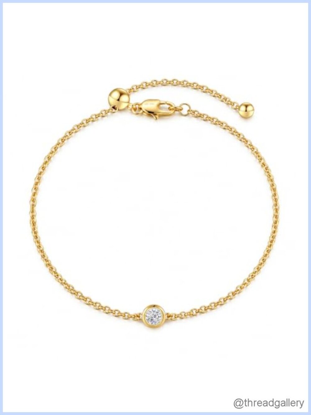 14K Gold Filled Adjustable Chain Bracelet Dainty Minimalist Daily Wear